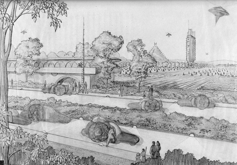 Illustration for article titled Broadacre City: Frank Lloyd Wright's Unbuilt Suburban Utopia
